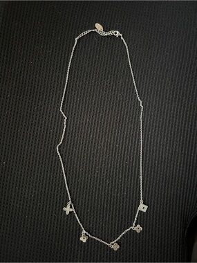 Vintage Silver Necklace with Motifs